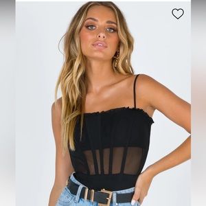 Princess Polly Black Bodysuit